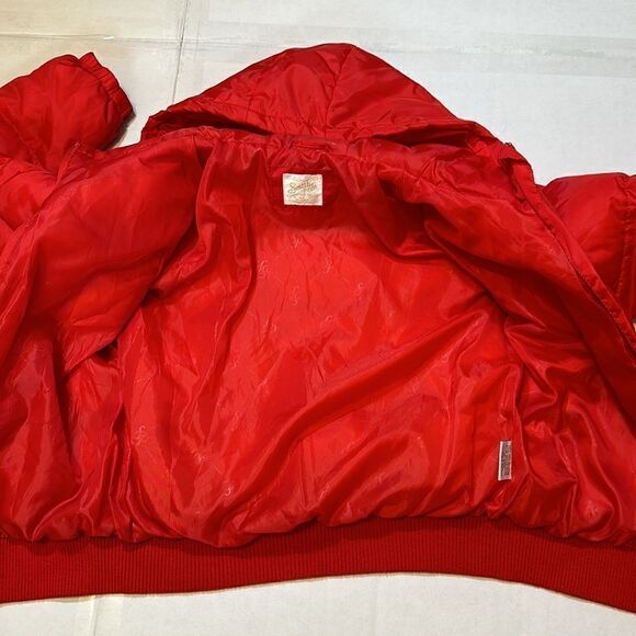 South Pole women’s red puffer full zip jacket size M - Picture 5 of 12